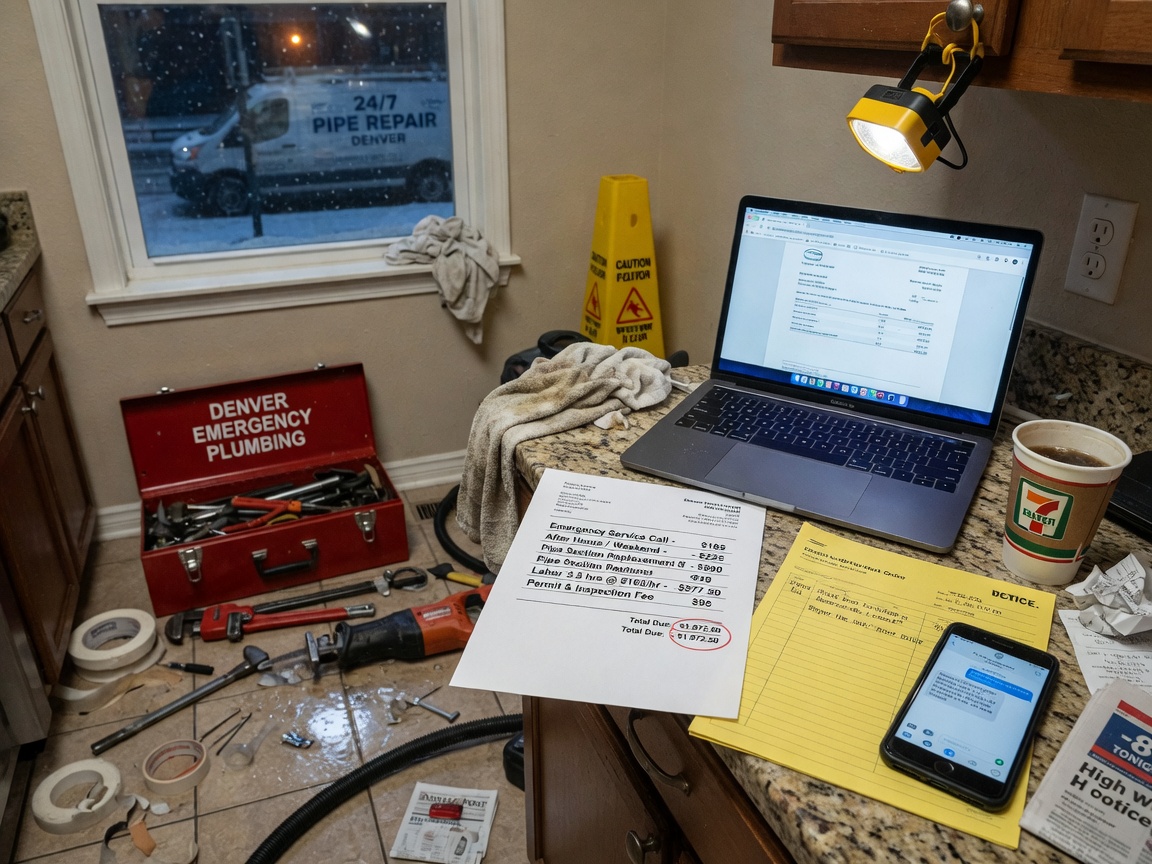 Typical Costs for Emergency Pipe Repairs in Denver